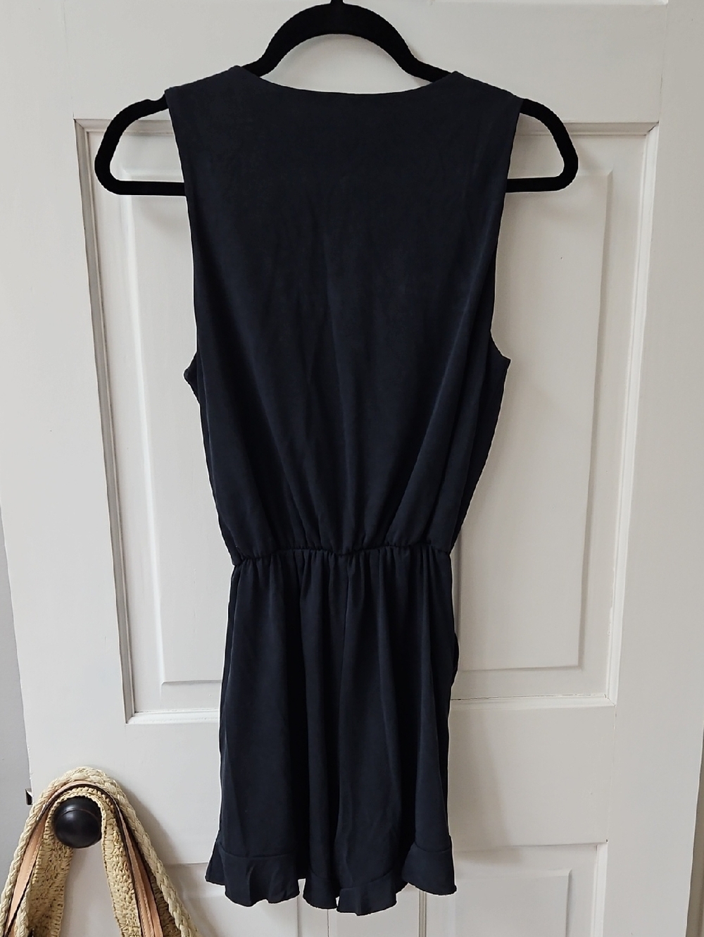 78& Sunny Deep Navy Sleeveless Wrap Romper - Picture 4 of 4